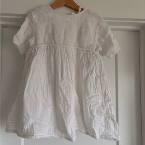 White Kids Casual Dress